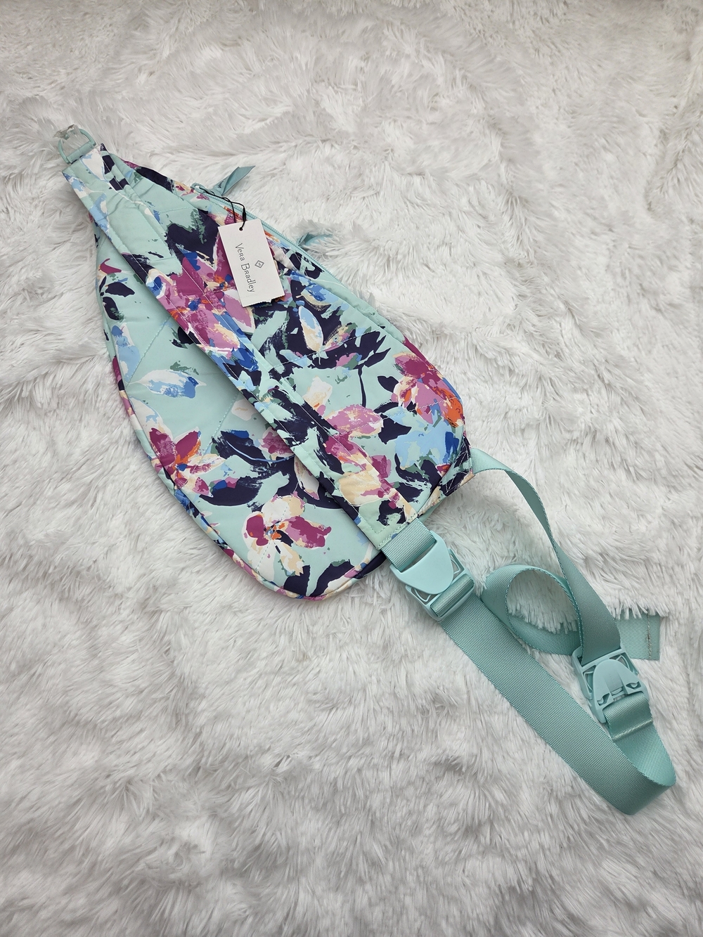 Vera Bradley NWT Quilted Floral Sling Crossbody Backpack Bag - Picture 2 of 10